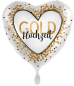 Preview: Folienballon - Goldhochzeit - ø 43cm